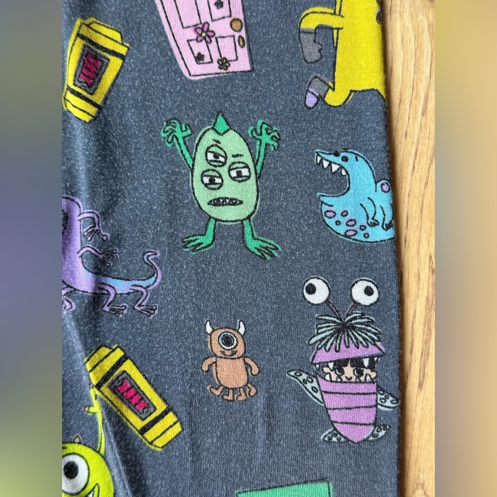 Little Sleepies Disney Bamboo Monsters Inc. Pajama Pants size 12-18 Months - Picture 3 of 5